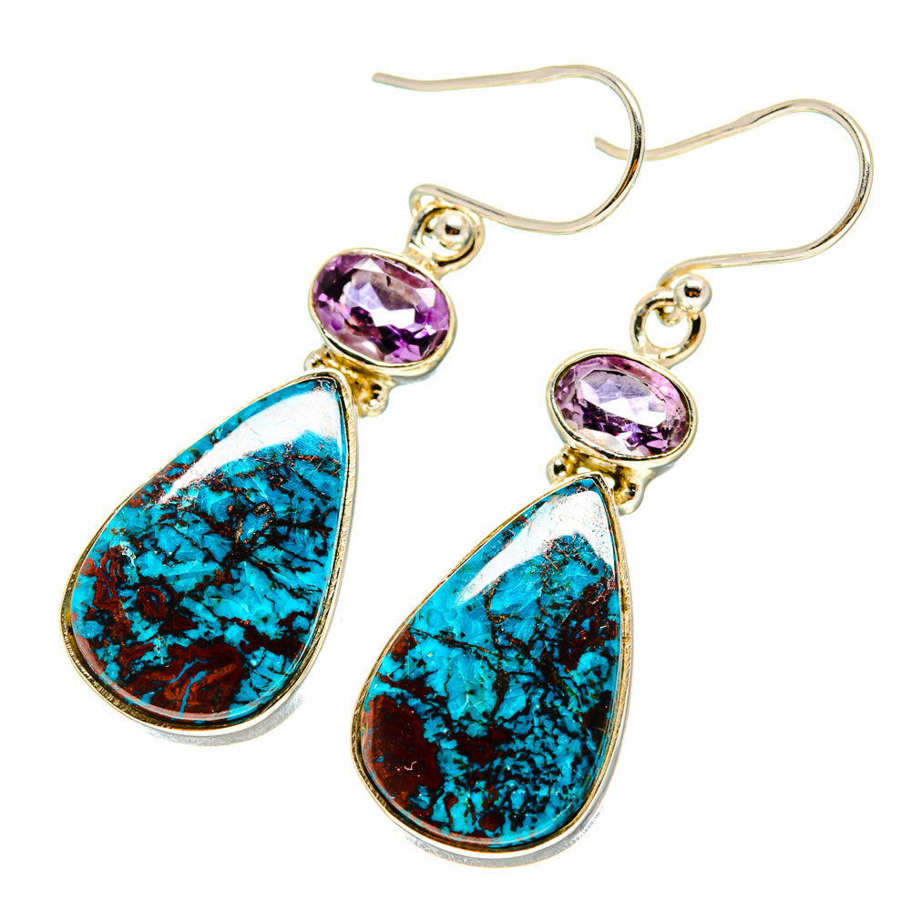Shattuckite Earrings handcrafted by Anasilvercos - EARR416615