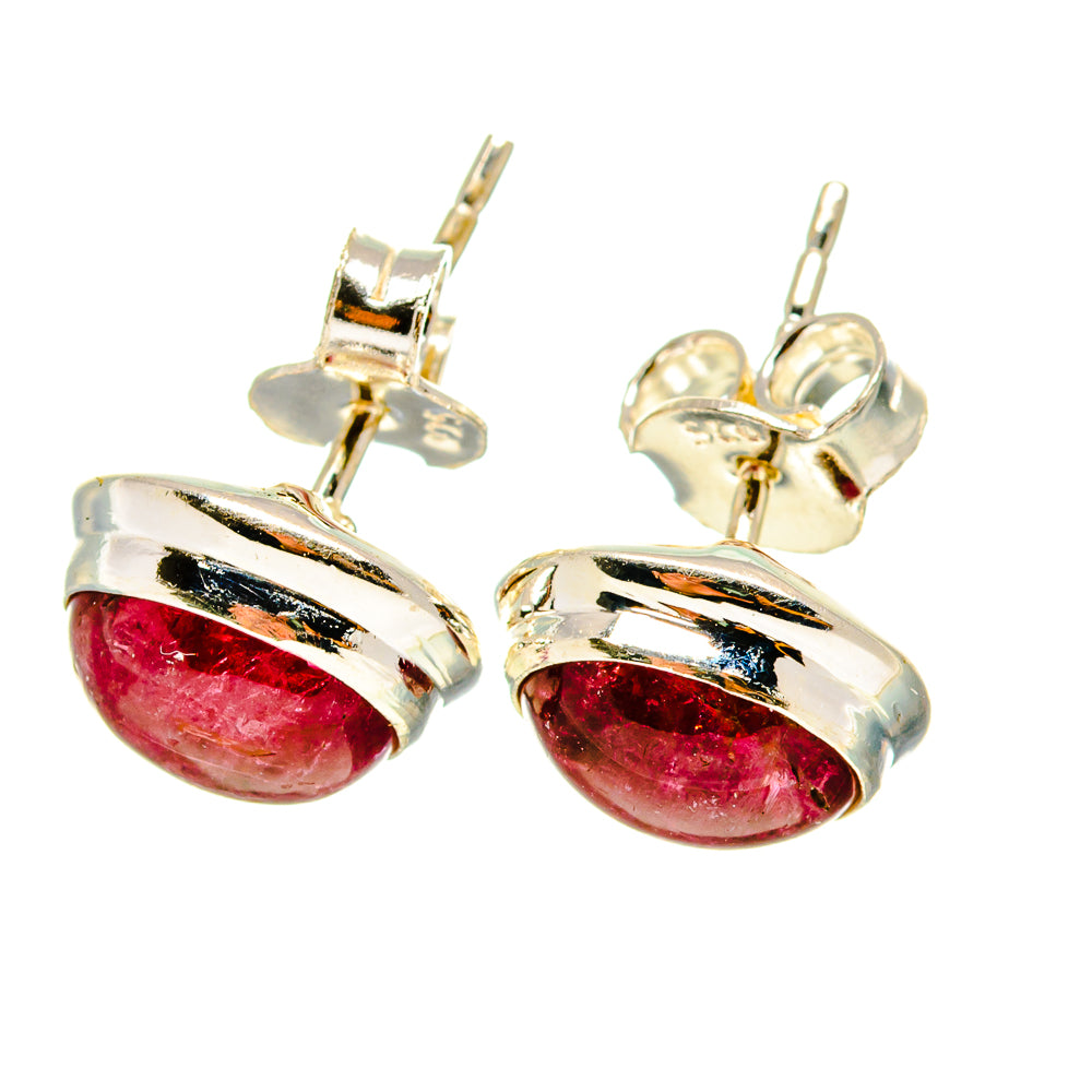 Pink Tourmaline Earrings handcrafted by Anasilvercos - EARR416620