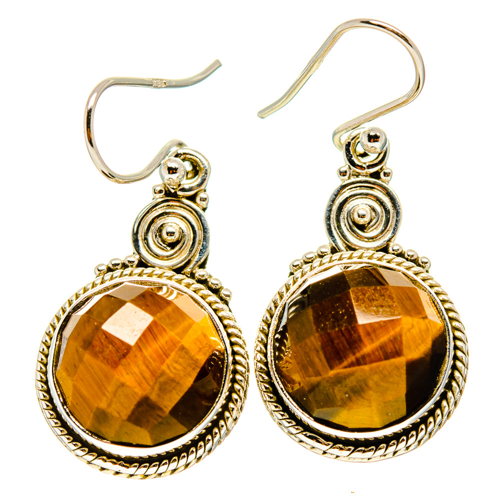 Tiger Eye Earrings handcrafted by Anasilvercos - EARR416633