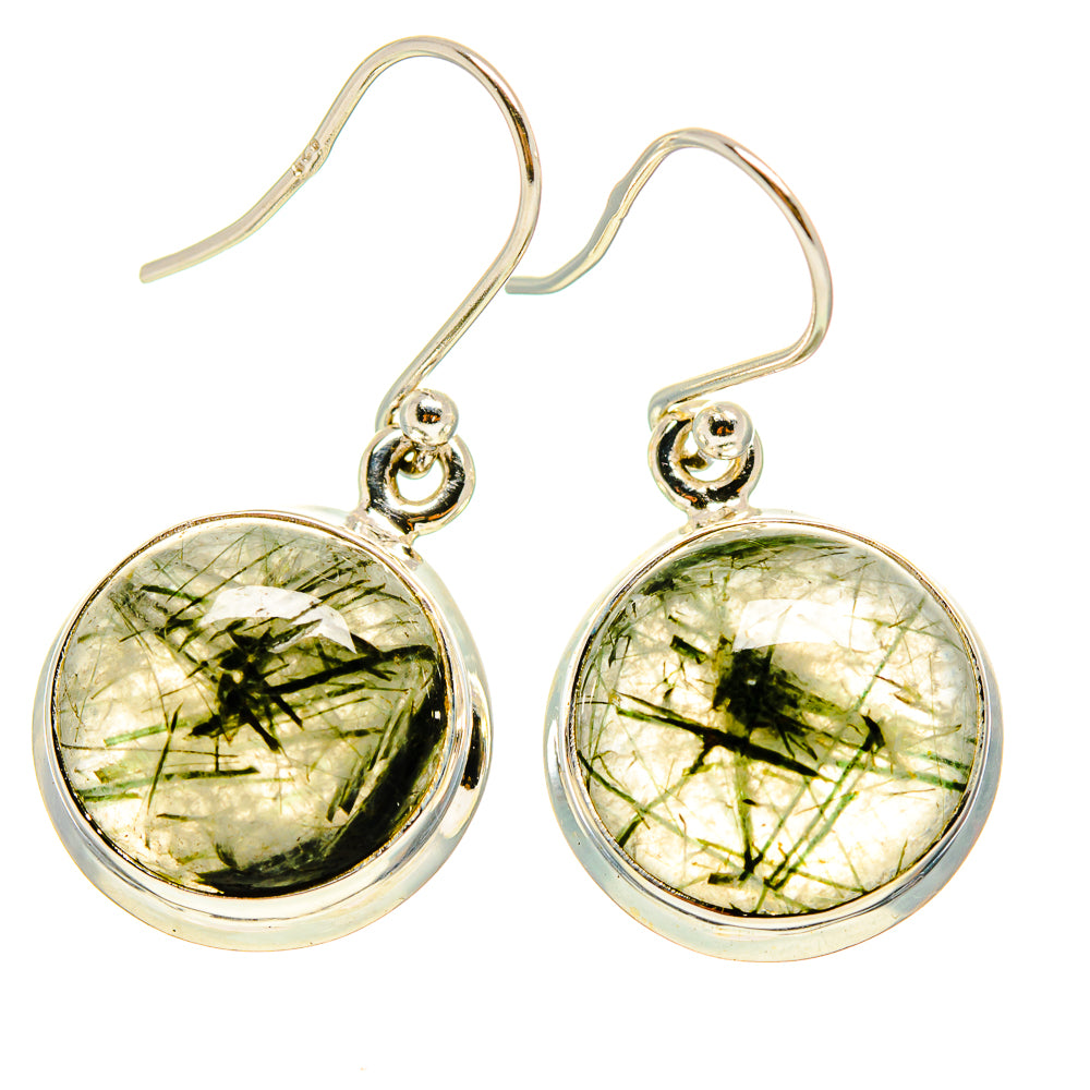 Tourmalinated Quartz Earrings handcrafted by Anasilvercos - EARR416635
