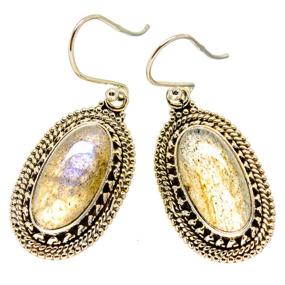 Labradorite Earrings handcrafted by Anasilvercos - EARR416643