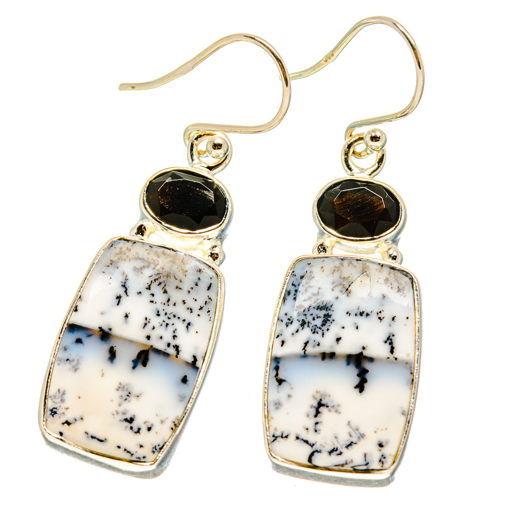 Dendritic Opal Earrings handcrafted by Anasilvercos - EARR416646