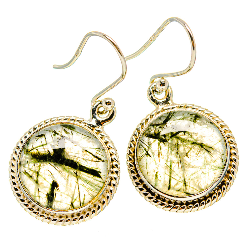 Tourmalinated Quartz Earrings handcrafted by Anasilvercos - EARR416647