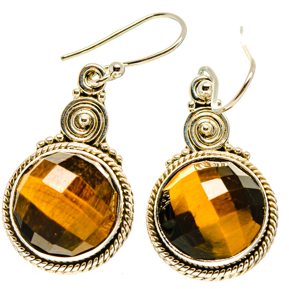 Tiger Eye Earrings handcrafted by Anasilvercos - EARR416655