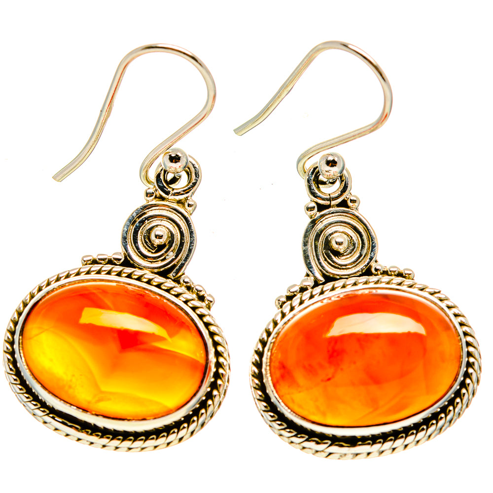 Carnelian Earrings handcrafted by Anasilvercos - EARR416658
