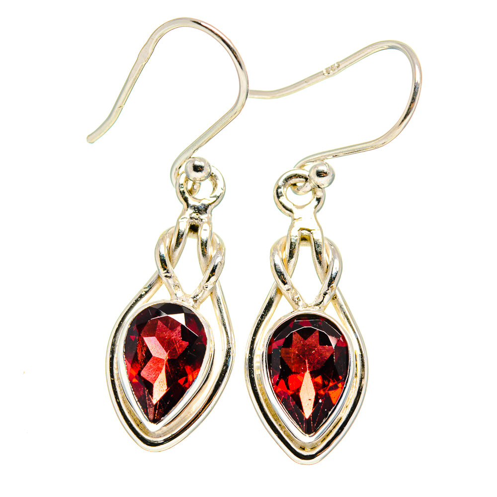Garnet Earrings handcrafted by Anasilvercos - EARR416663