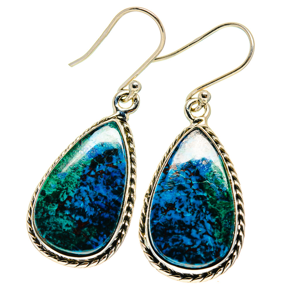 Shattuckite Earrings handcrafted by Anasilvercos - EARR416672