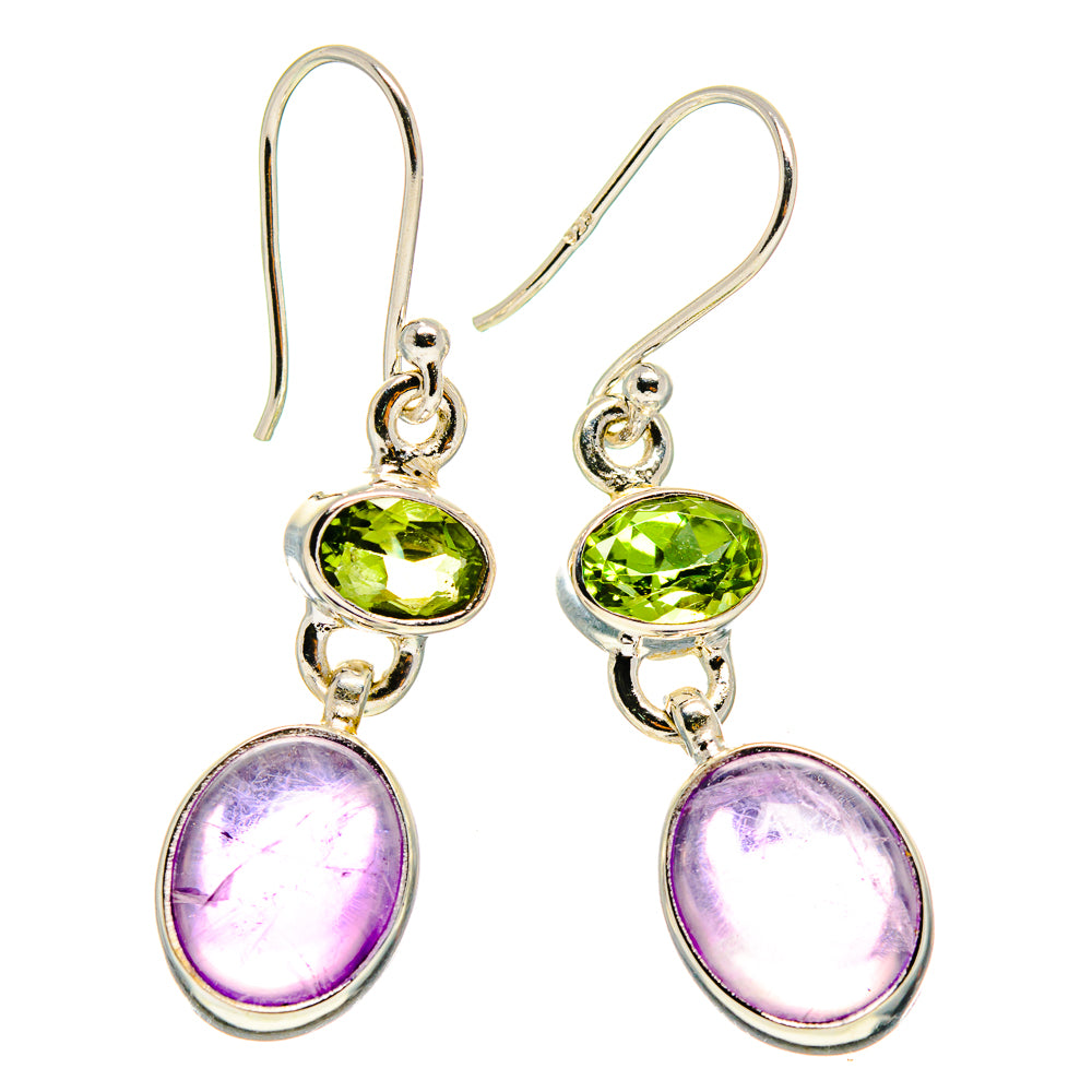 Amethyst Earrings handcrafted by Anasilvercos - EARR416673