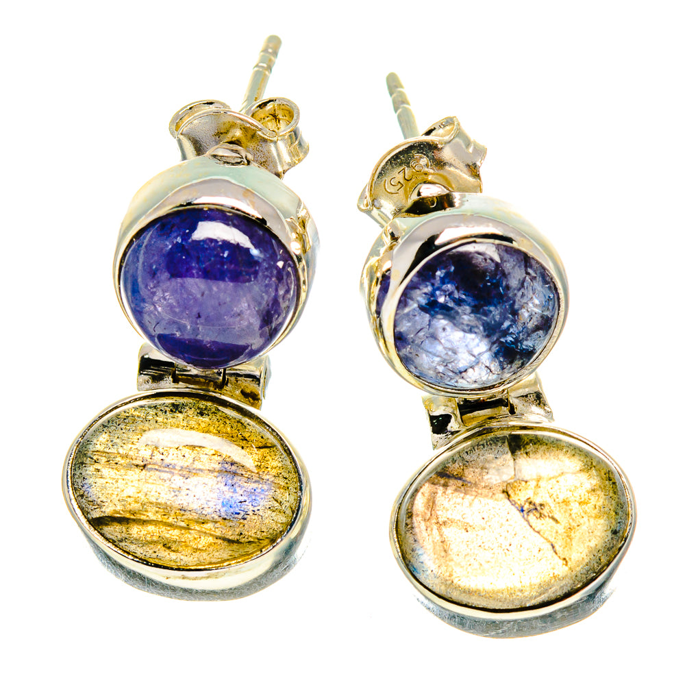 Labradorite Earrings handcrafted by Anasilvercos - EARR416686
