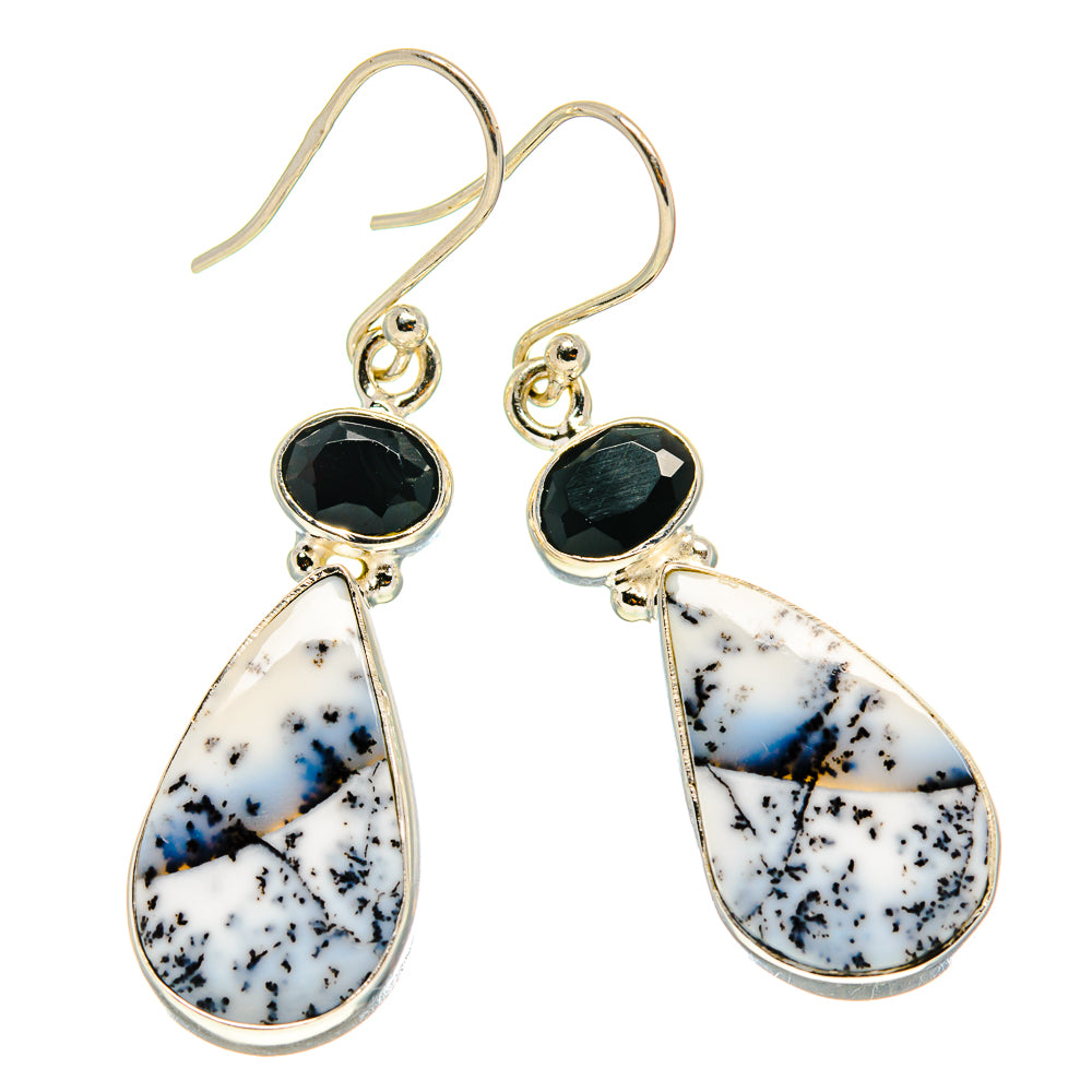 Dendritic Opal Earrings handcrafted by Anasilvercos - EARR416695