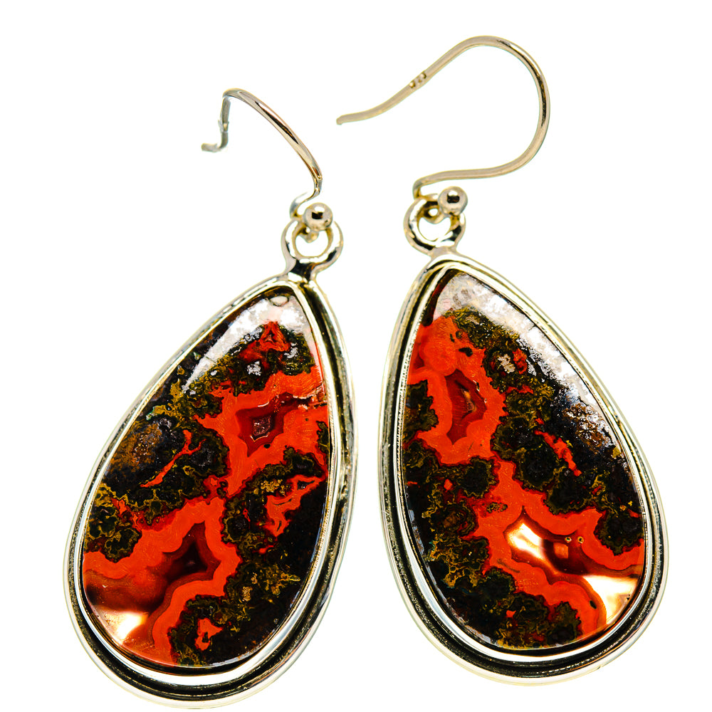 Moroccan Agate Earrings handcrafted by Anasilvercos - EARR416705