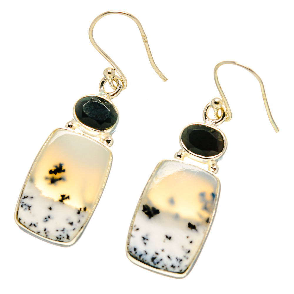 Dendritic Opal Earrings handcrafted by Anasilvercos - EARR416712