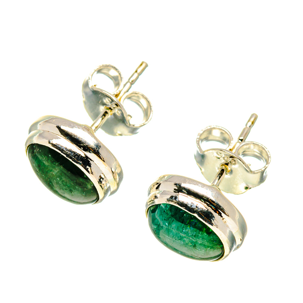 Green Tourmaline Earrings handcrafted by Anasilvercos - EARR416715