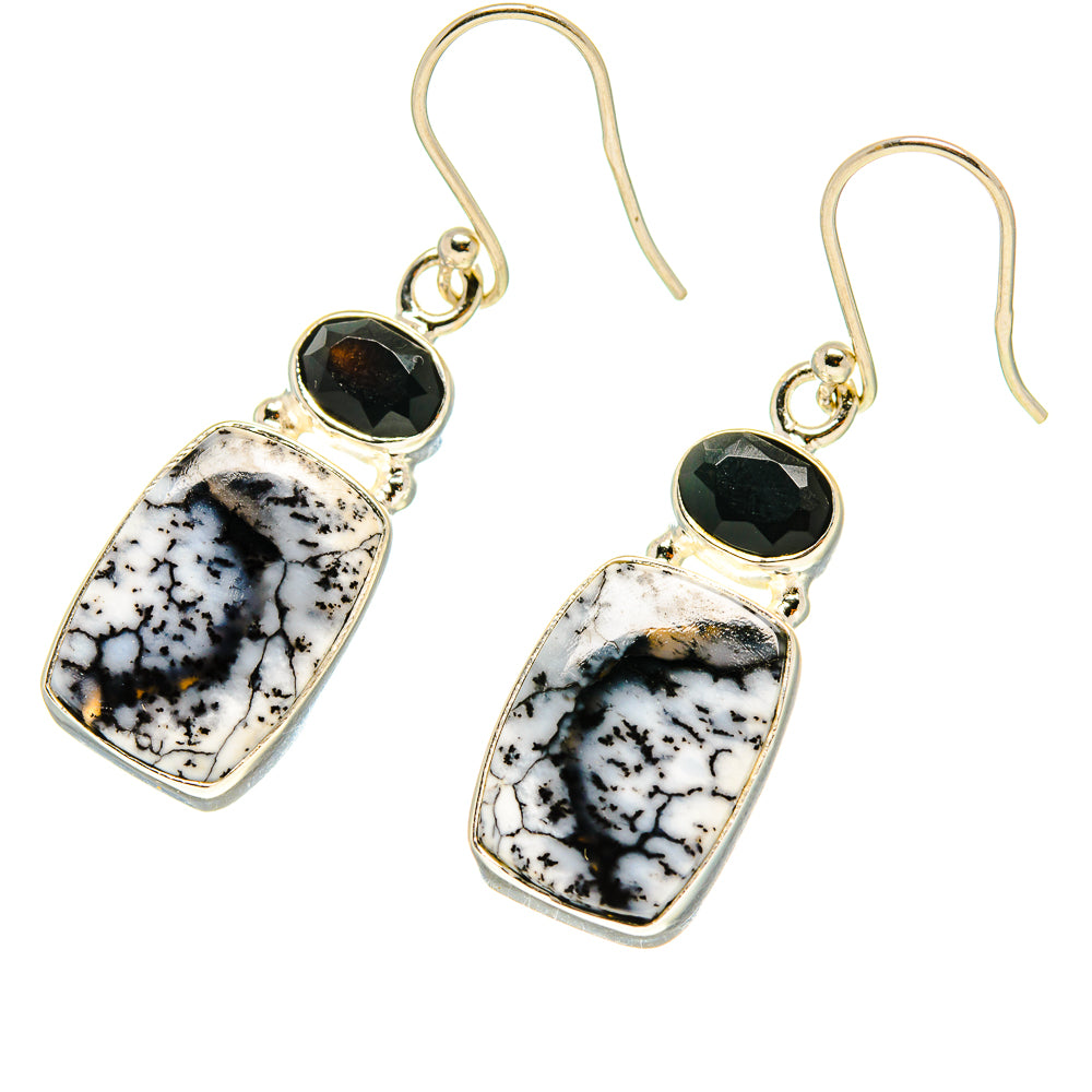 Dendritic Opal Earrings handcrafted by Anasilvercos - EARR416717