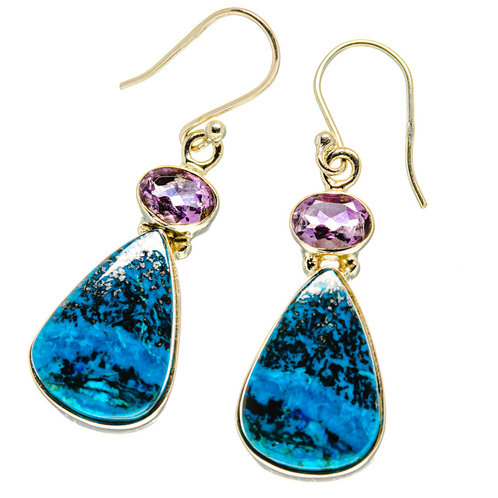 Shattuckite Earrings handcrafted by Anasilvercos - EARR416720