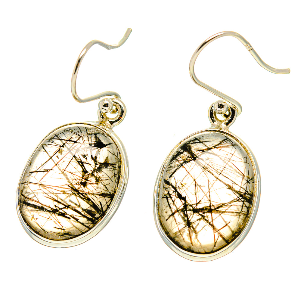 Tourmalinated Quartz Earrings handcrafted by Anasilvercos - EARR416723