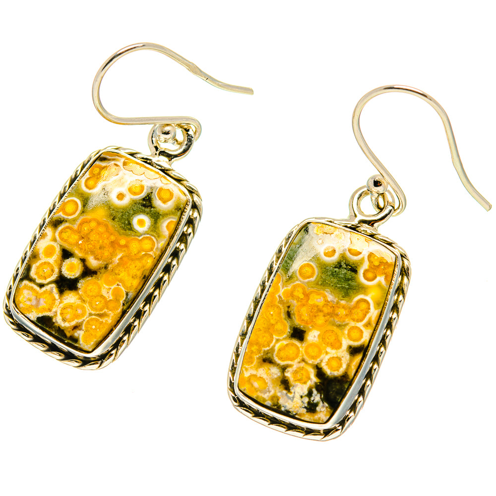 Ocean Jasper Earrings handcrafted by Anasilvercos - EARR416728