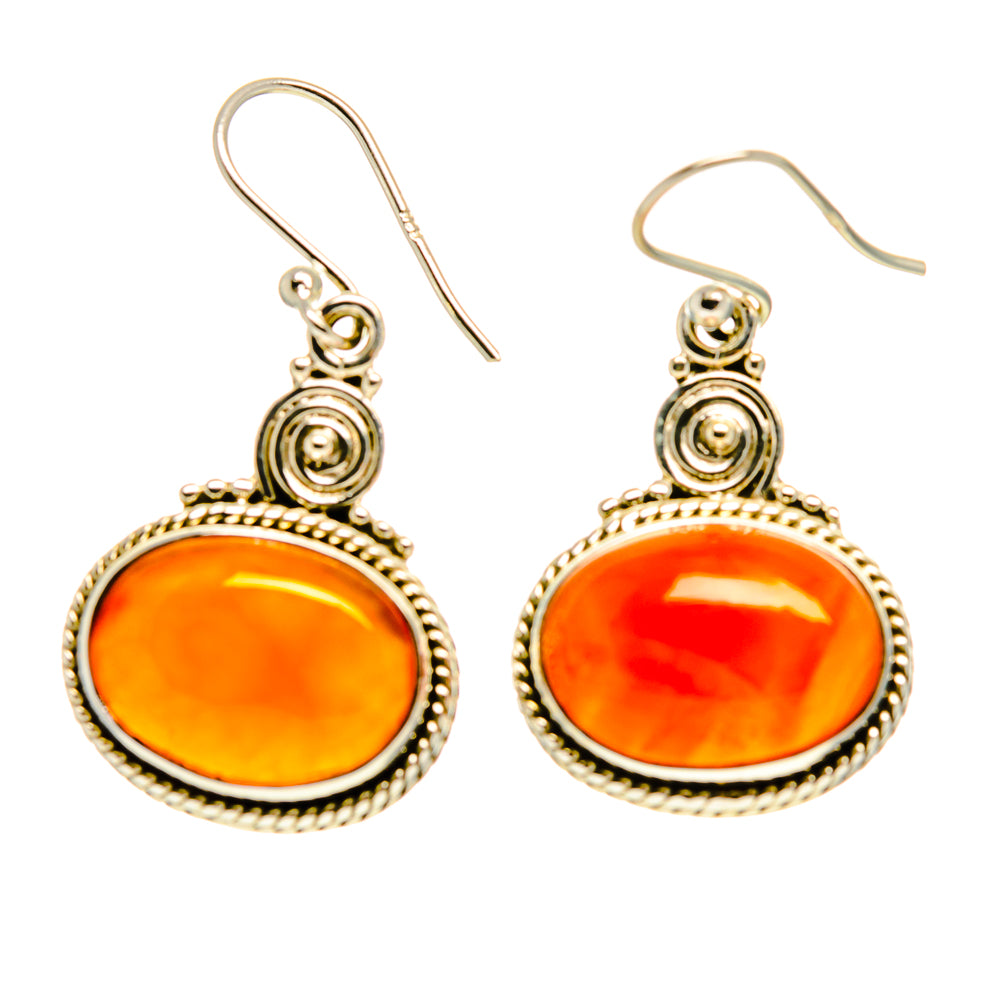 Carnelian Earrings handcrafted by Anasilvercos - EARR416759