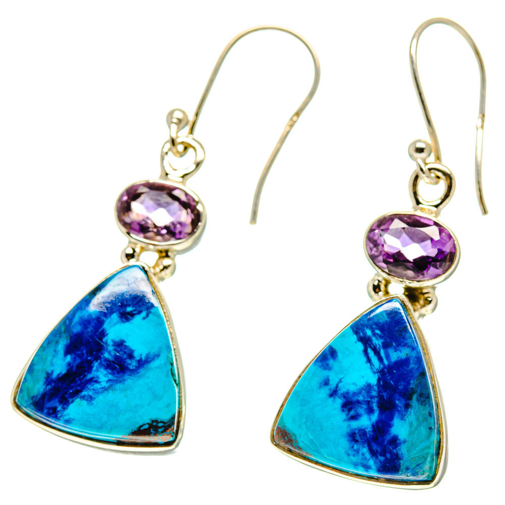Shattuckite Earrings handcrafted by Anasilvercos - EARR416761