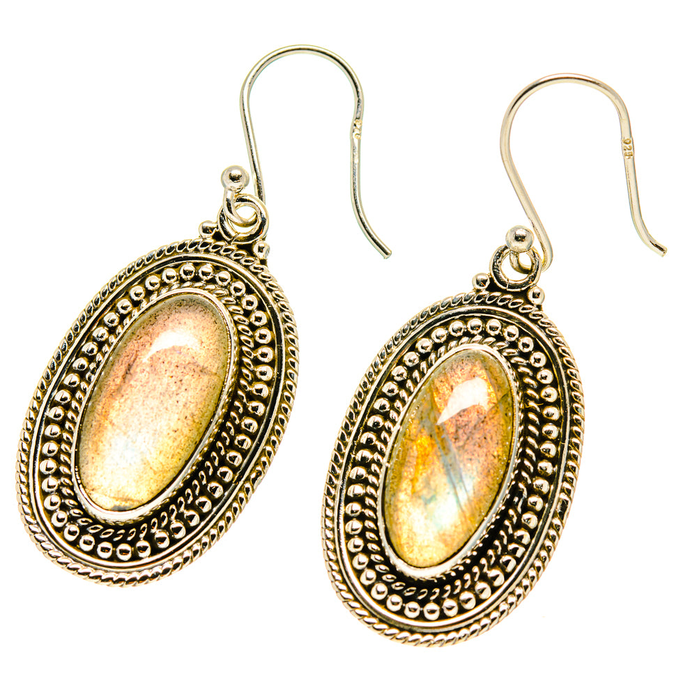 Labradorite Earrings handcrafted by Anasilvercos - EARR416773