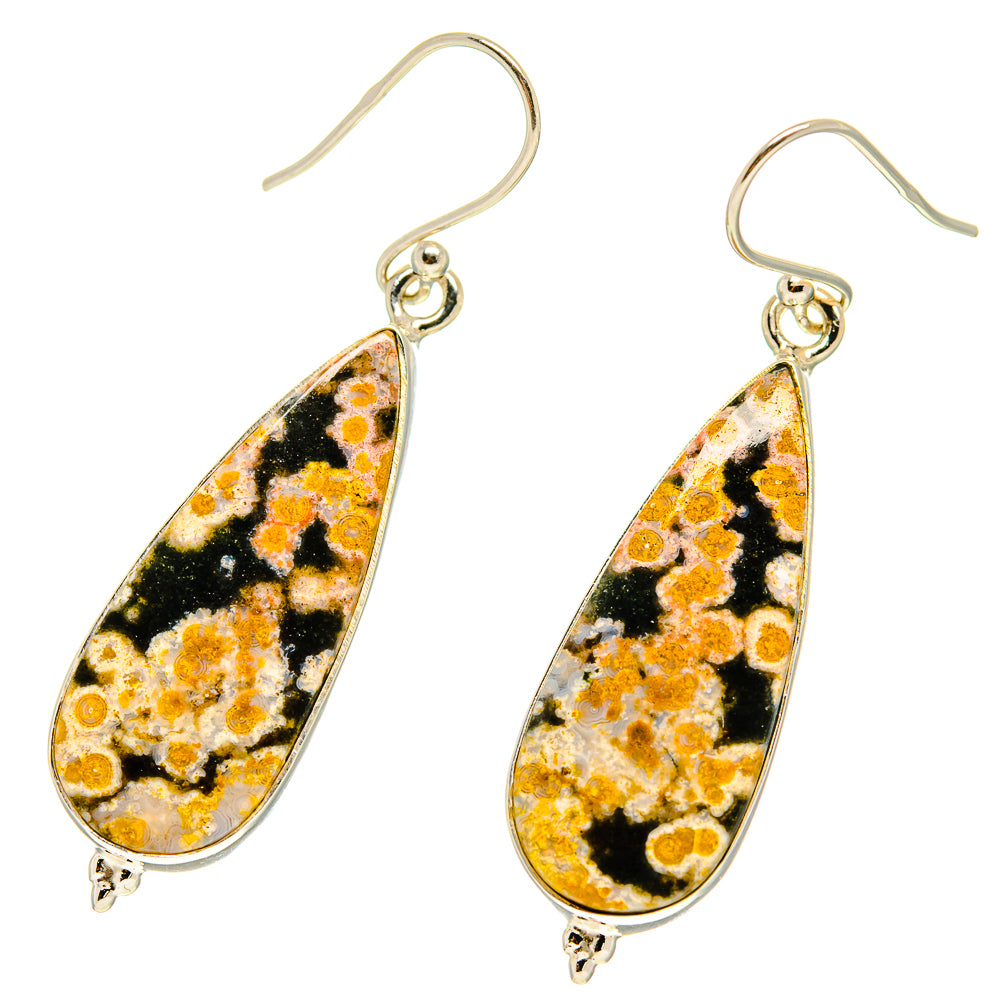 Ocean Jasper Earrings handcrafted by Anasilvercos - EARR416774
