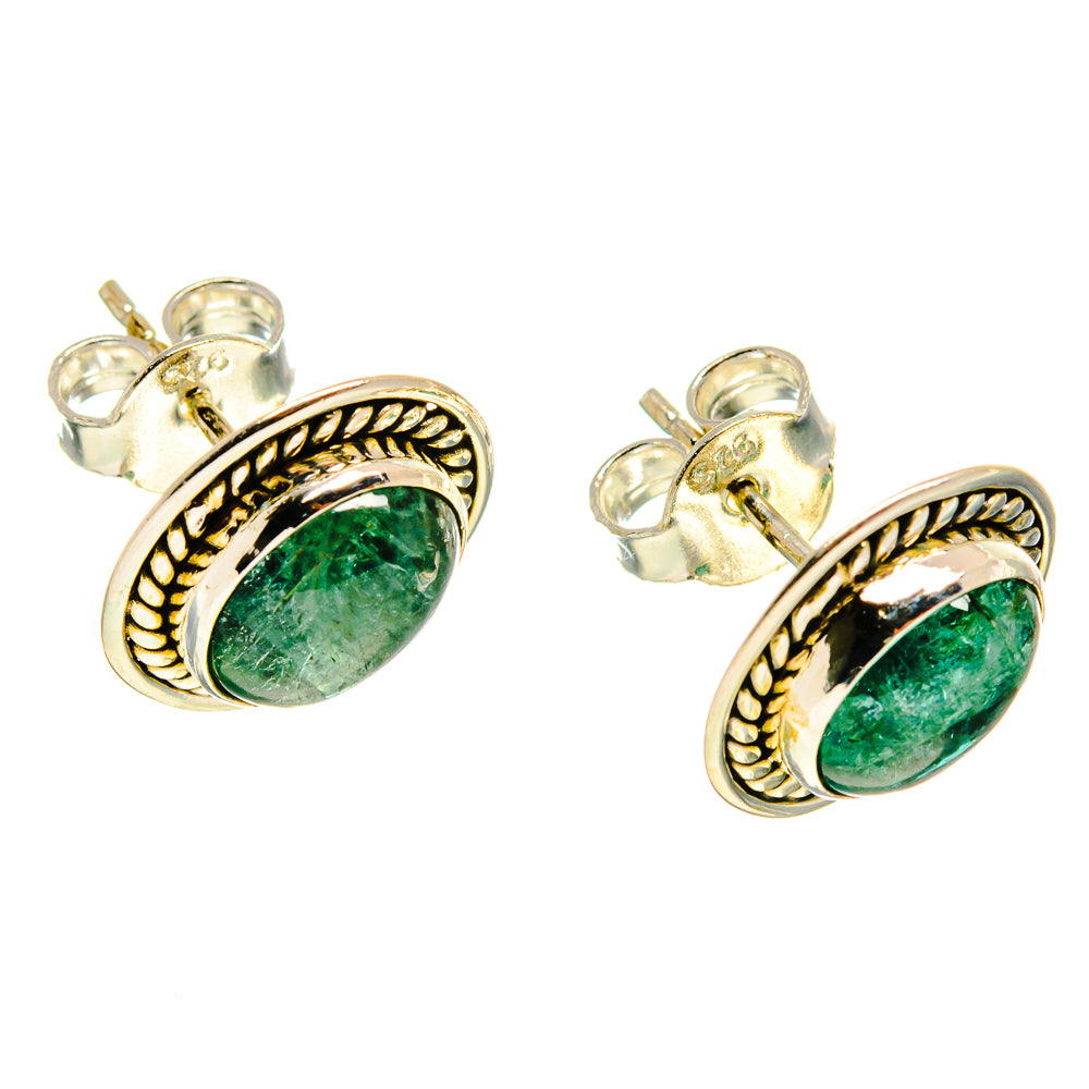 Green Aventurine Earrings handcrafted by Anasilvercos - EARR416780