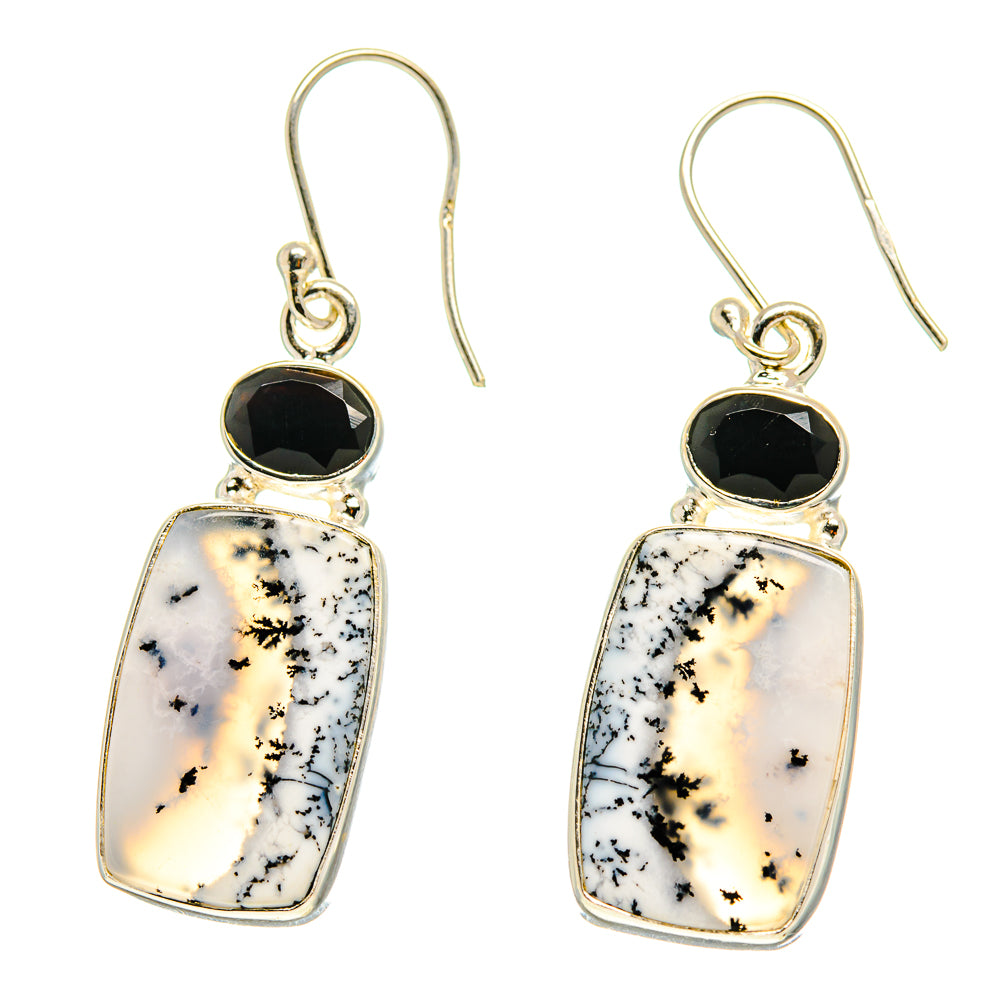 Dendritic Opal Earrings handcrafted by Anasilvercos - EARR416787