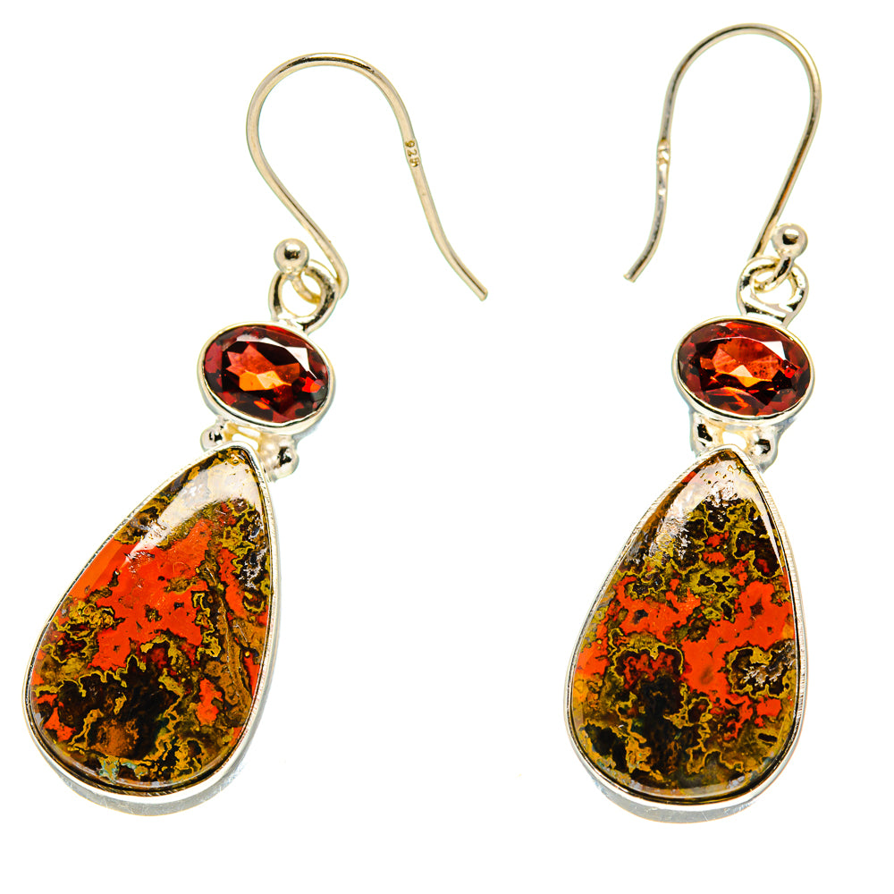 Moroccan Agate Earrings handcrafted by Anasilvercos - EARR416795