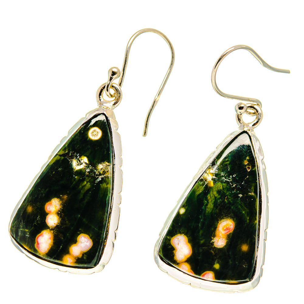 Ocean Jasper Earrings handcrafted by Anasilvercos - EARR416798