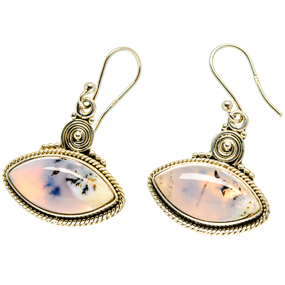 Dendritic Opal Earrings handcrafted by Anasilvercos - EARR416806