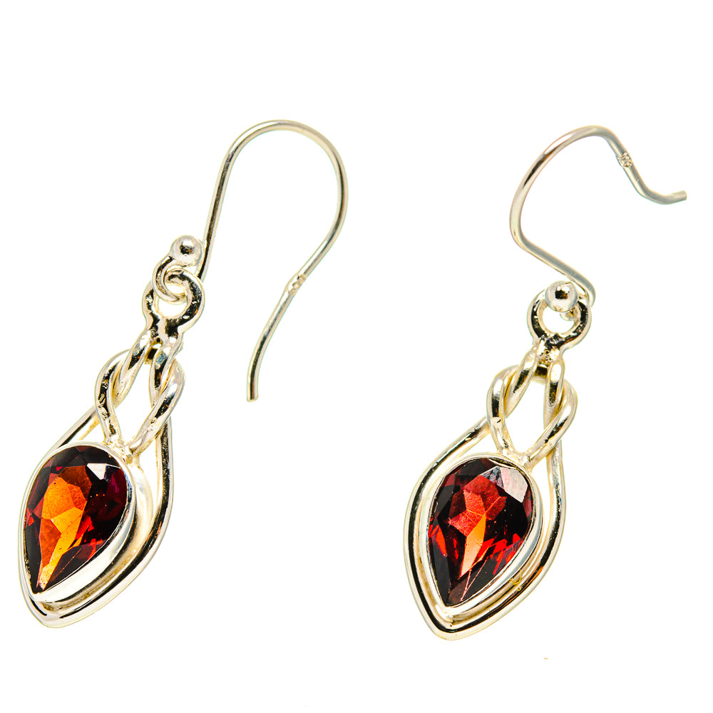 Garnet Earrings handcrafted by Anasilvercos - EARR416809