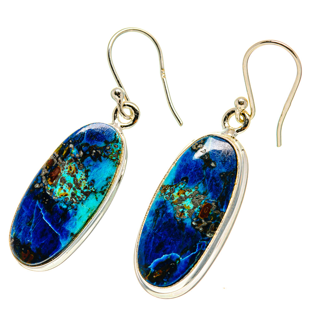 Shattuckite Earrings handcrafted by Anasilvercos - EARR416814