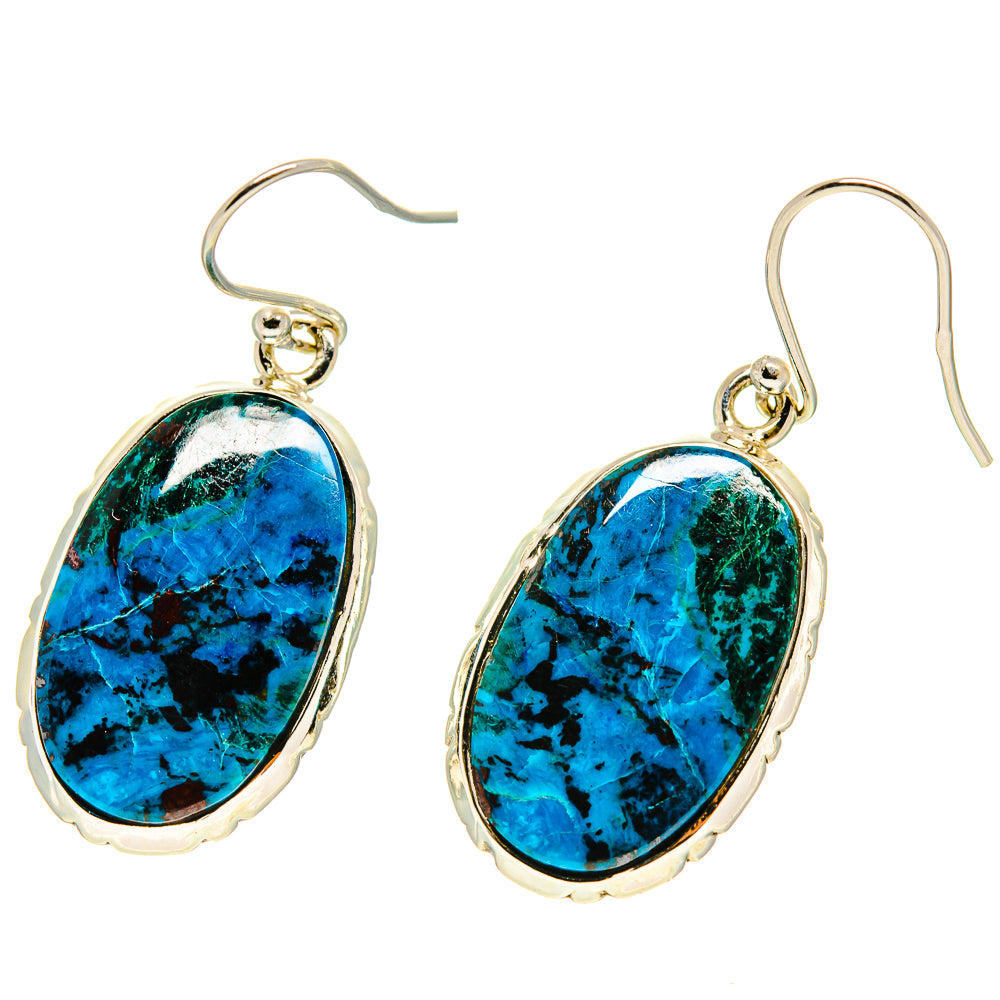 Shattuckite Earrings handcrafted by Anasilvercos - EARR416817