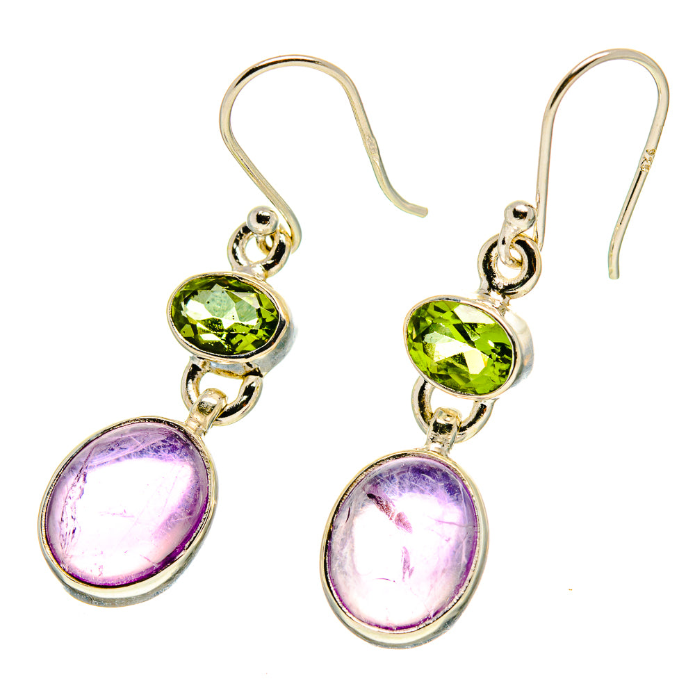 Amethyst, Peridot Earrings handcrafted by Anasilvercos - EARR416848