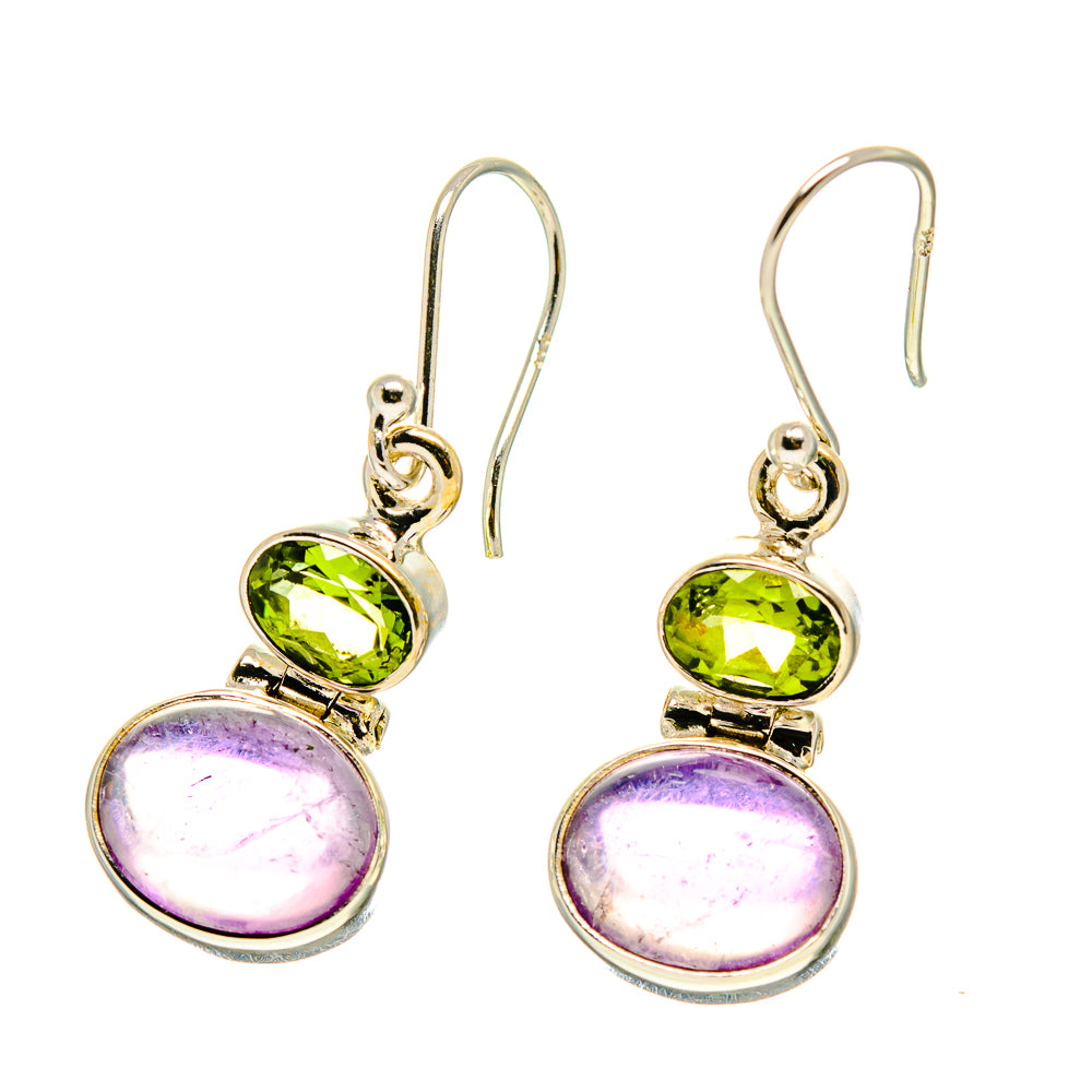 Amethyst, Peridot Earrings handcrafted by Anasilvercos - EARR416852