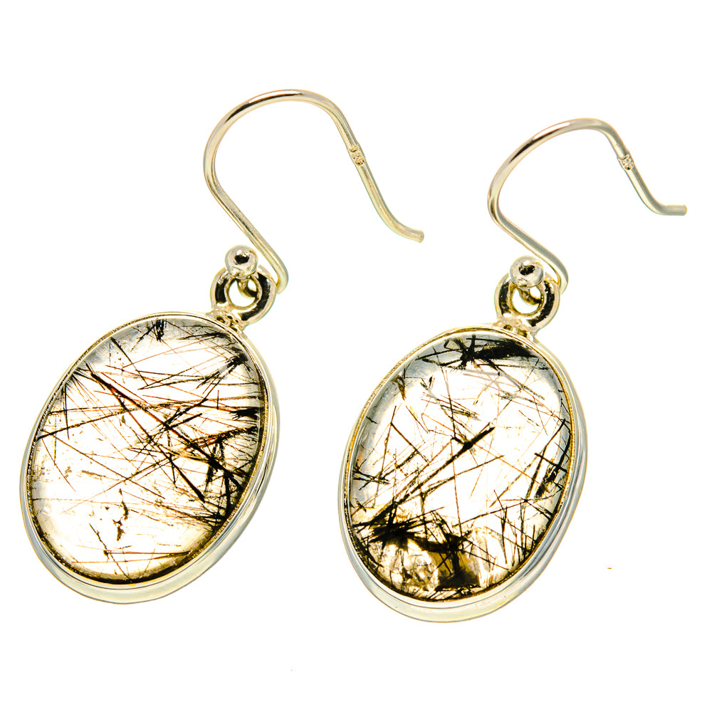 Tourmalinated Quartz Earrings handcrafted by Anasilvercos - EARR416858