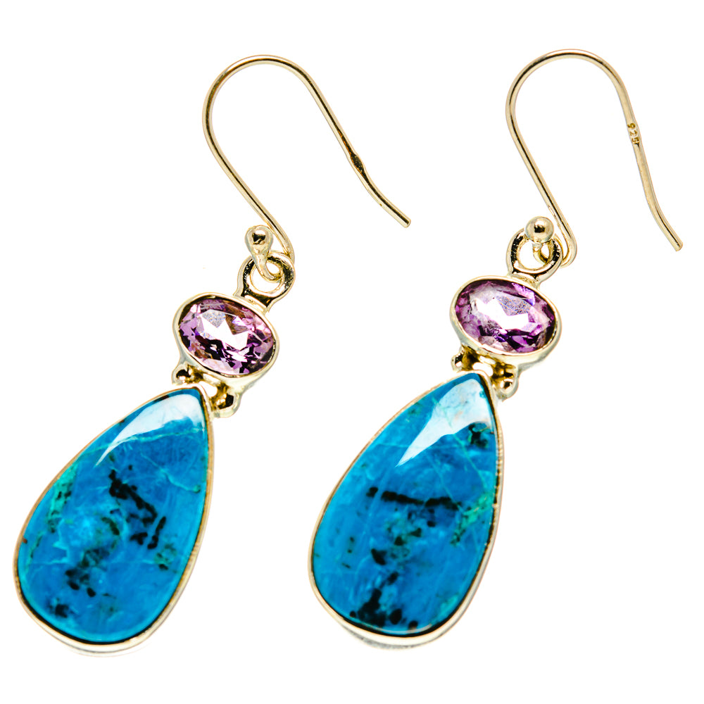 Chrysocolla Earrings handcrafted by Anasilvercos - EARR416866