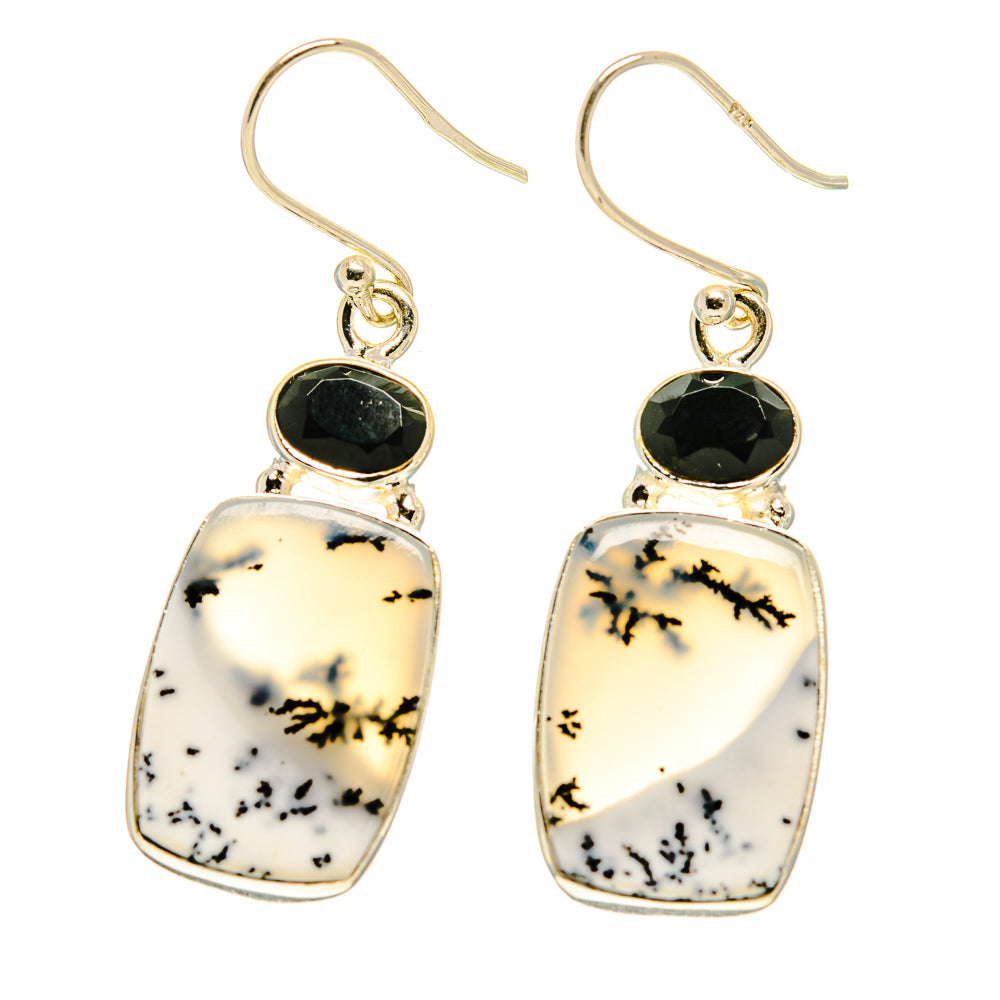 Dendritic Opal Earrings handcrafted by Anasilvercos - EARR416873