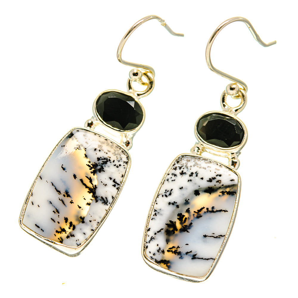 Dendritic Opal Earrings handcrafted by Anasilvercos - EARR416925