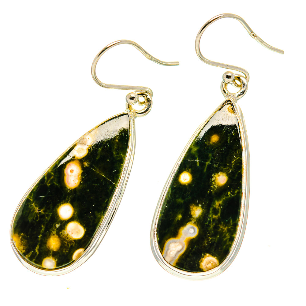 Ocean Jasper Earrings handcrafted by Anasilvercos - EARR416928