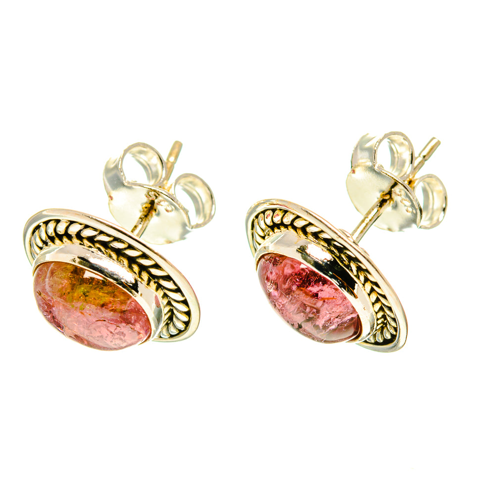 Pink Tourmaline Earrings handcrafted by Anasilvercos - EARR416953