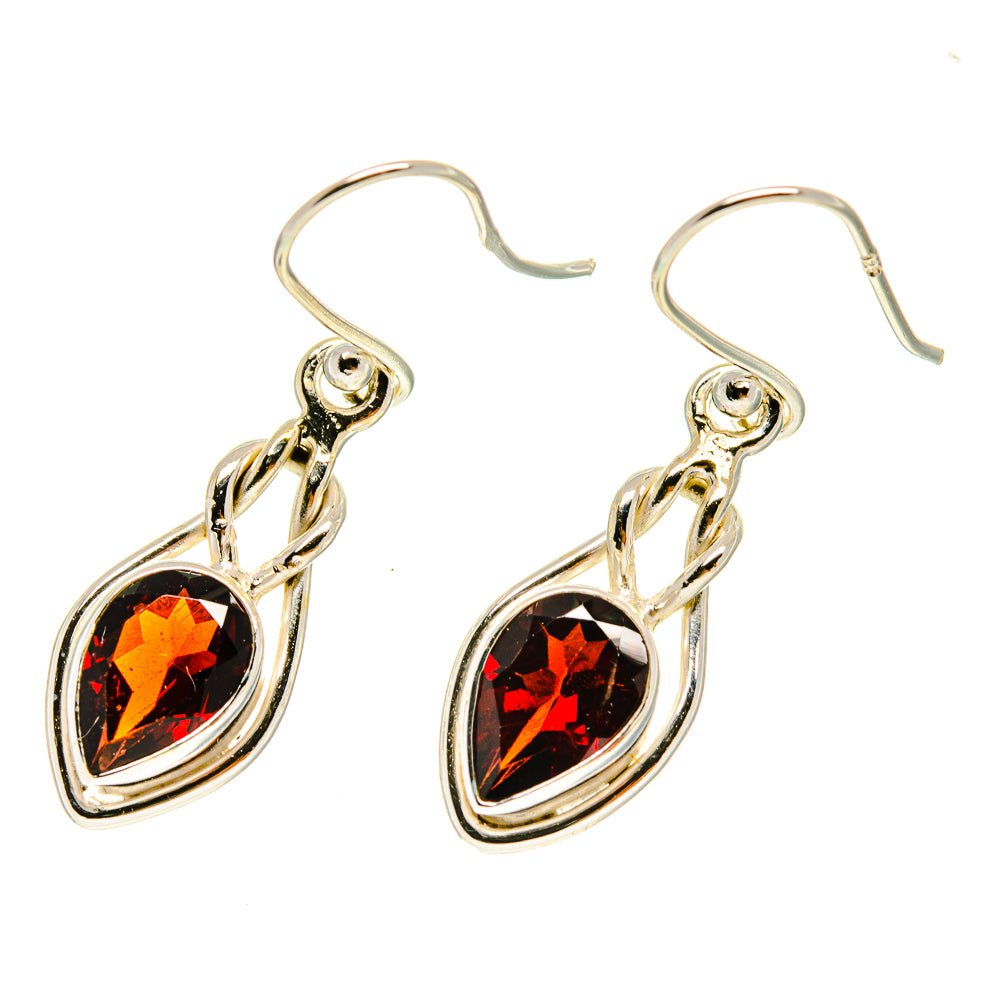 Garnet Earrings handcrafted by Anasilvercos - EARR416960