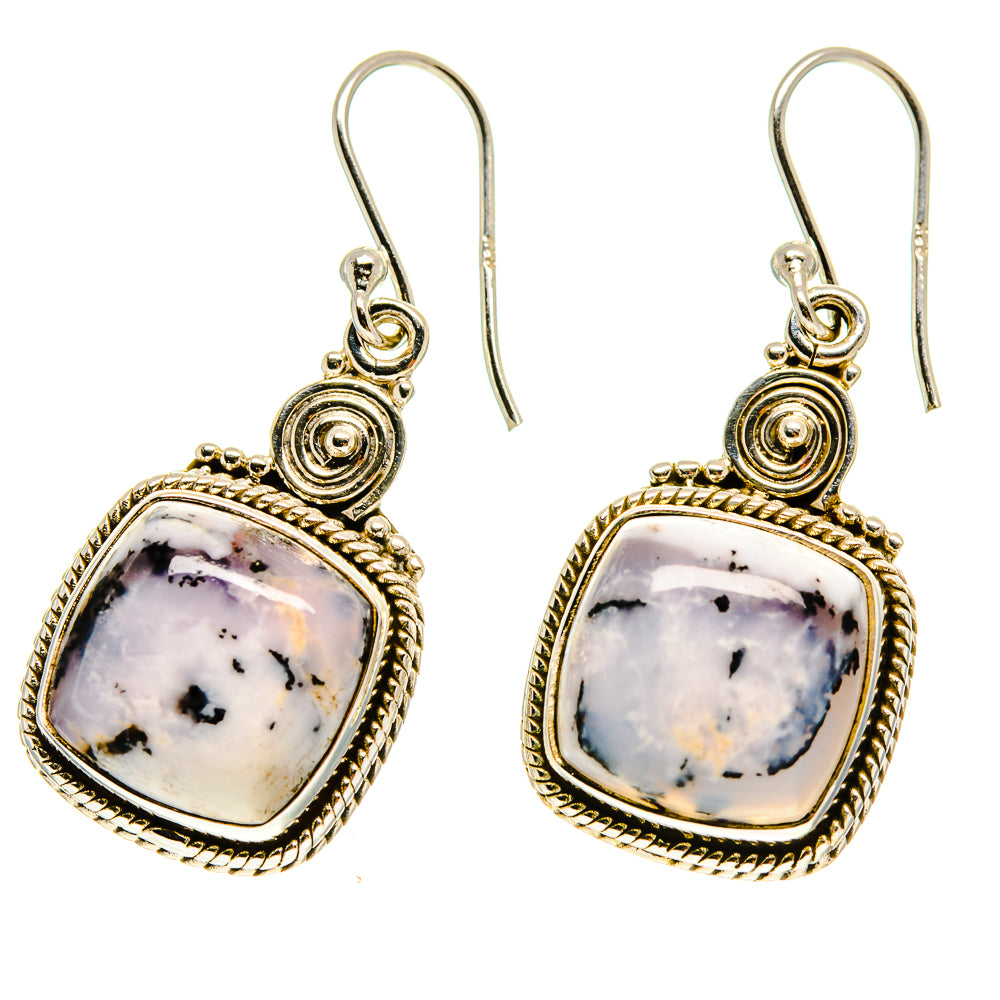 Dendritic Opal Earrings handcrafted by Anasilvercos - EARR416964
