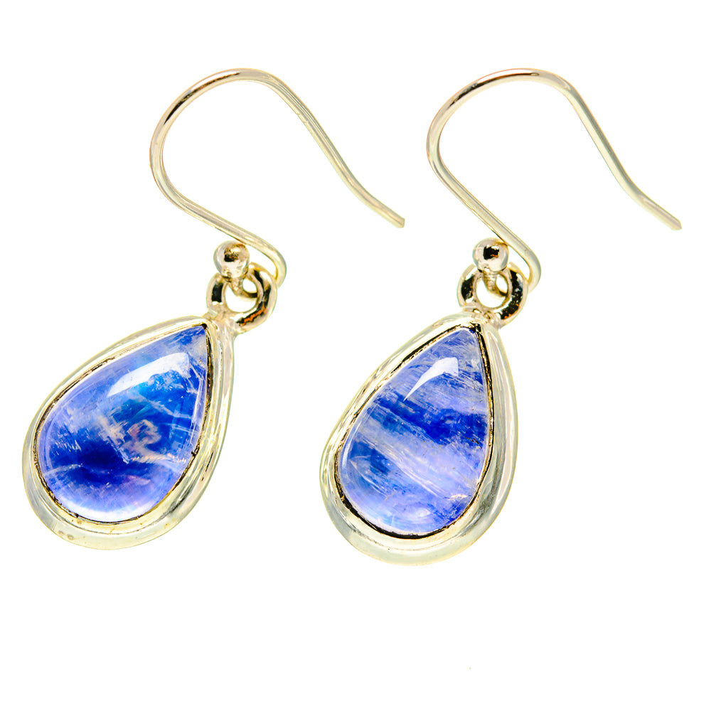 Rainbow Moonstone Earrings handcrafted by Anasilvercos - EARR416983