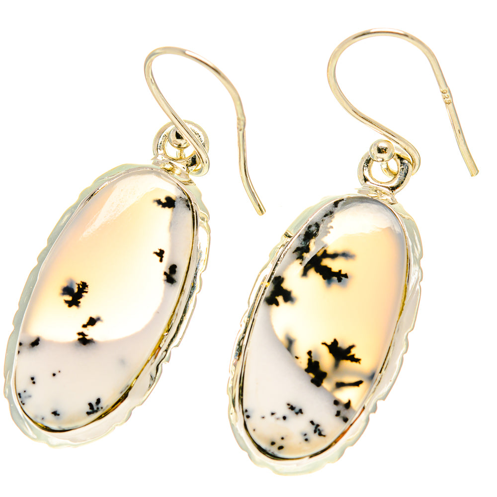 Dendritic Opal Earrings handcrafted by Anasilvercos - EARR416988