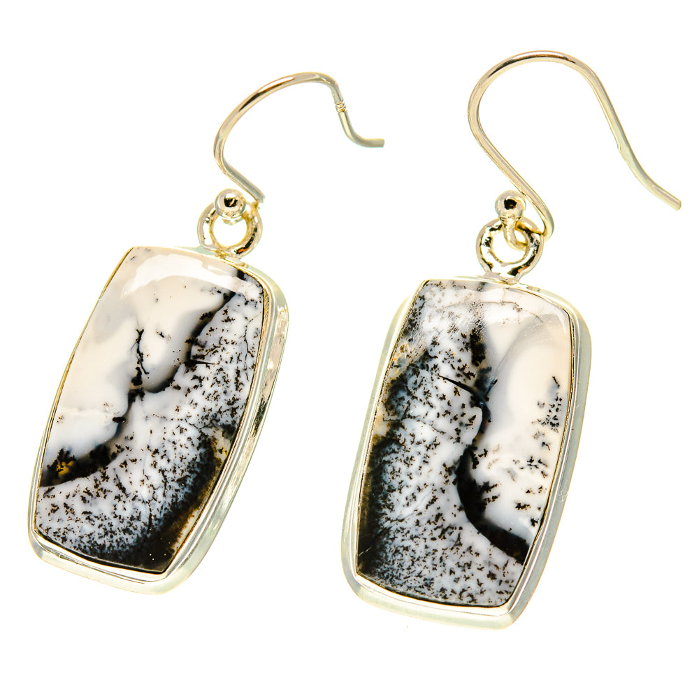 Dendritic Opal Earrings handcrafted by Anasilvercos - EARR416992