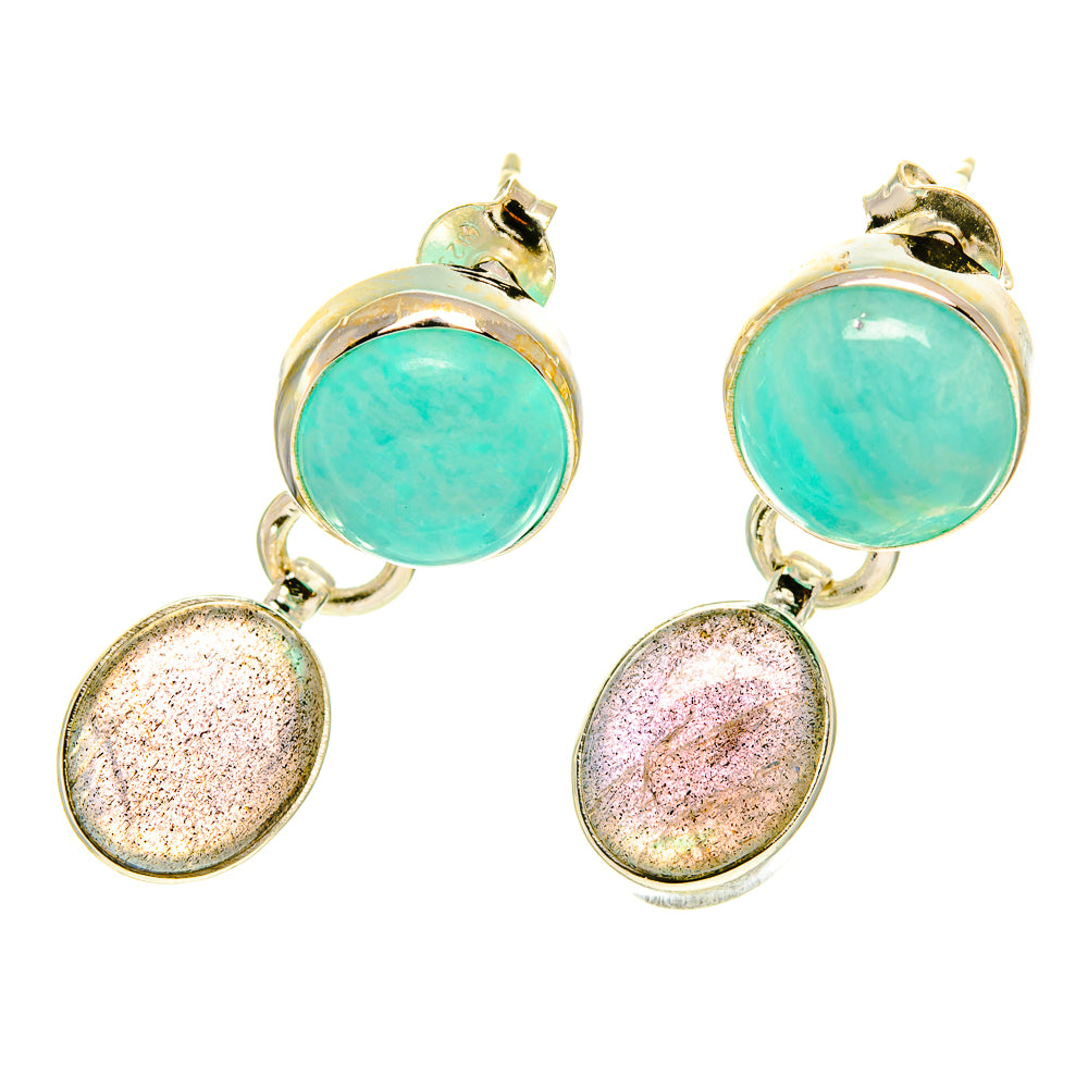 Labradorite Earrings handcrafted by Anasilvercos - EARR417002