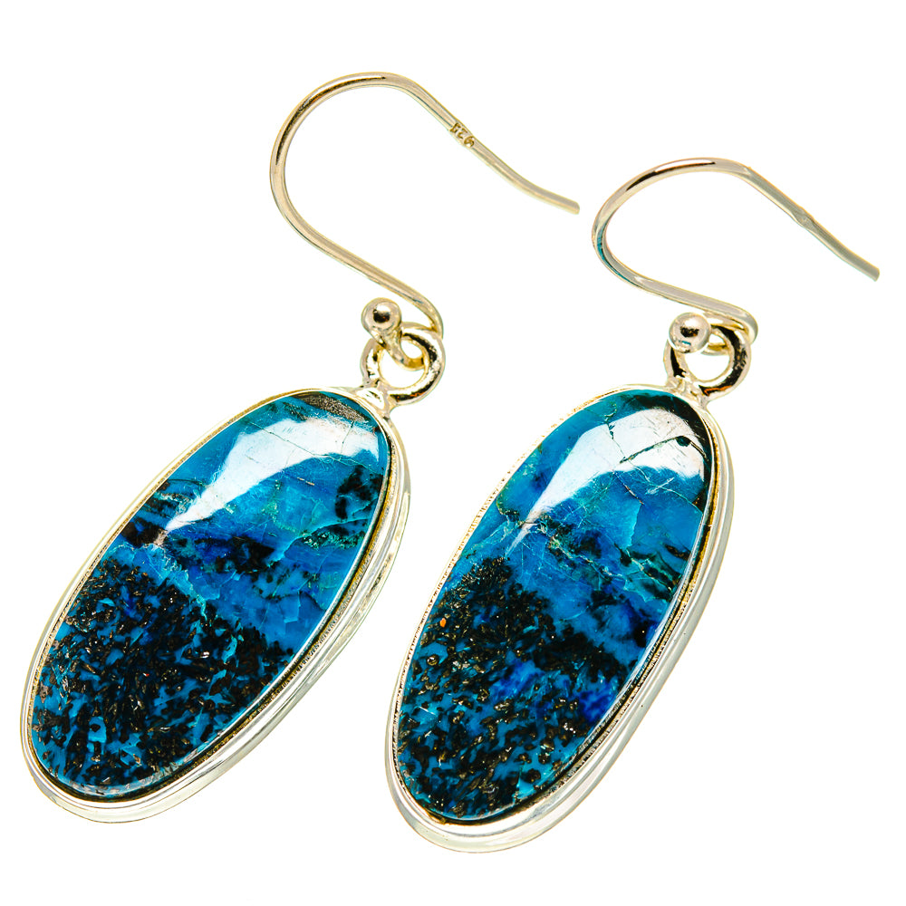 Shattuckite Earrings handcrafted by Anasilvercos - EARR417029