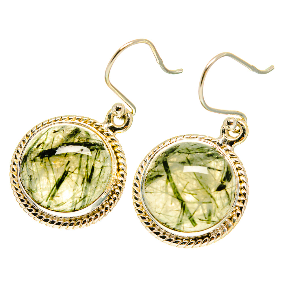 Tourmalinated Quartz Earrings handcrafted by Anasilvercos - EARR417035