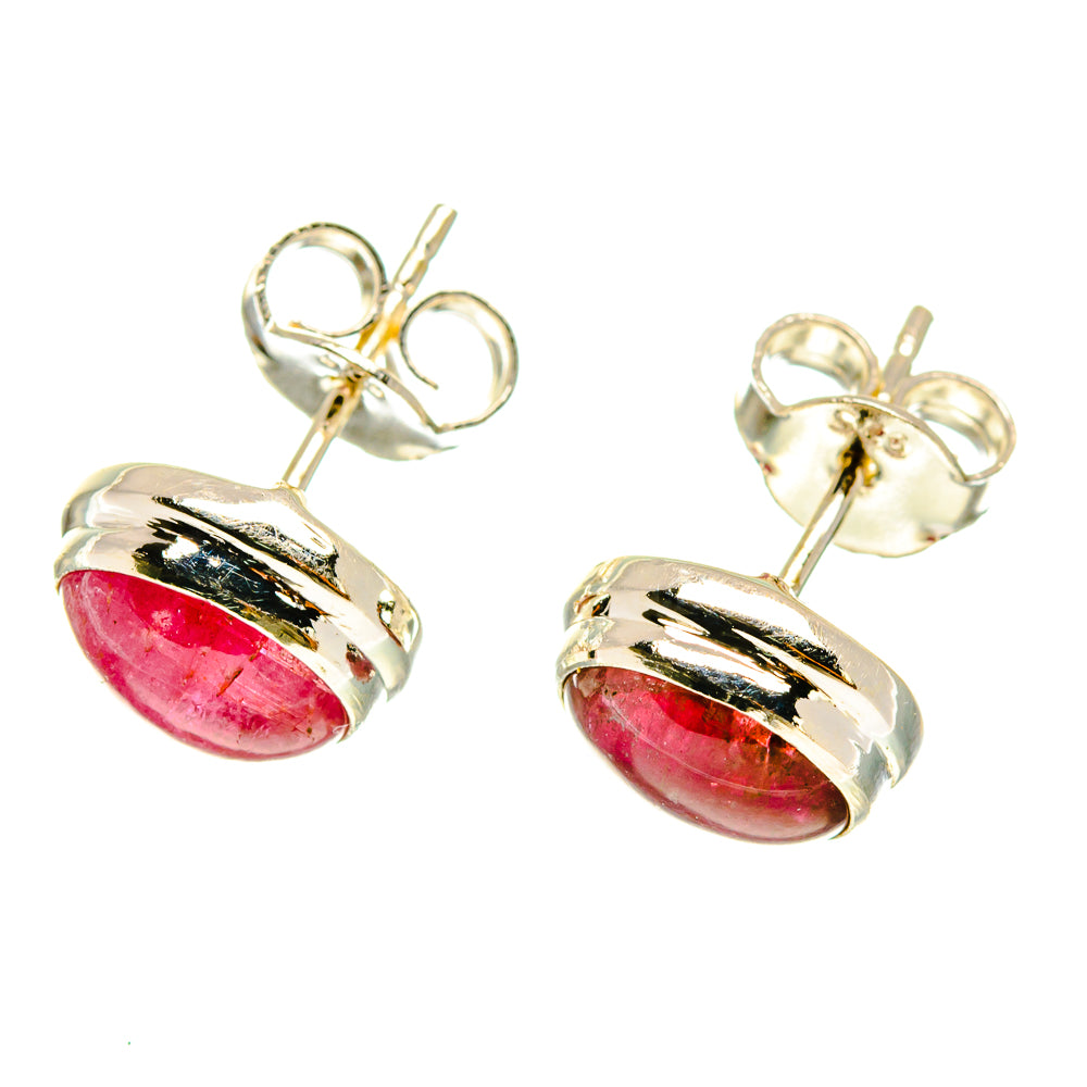 Pink Tourmaline Earrings handcrafted by Anasilvercos - EARR417050